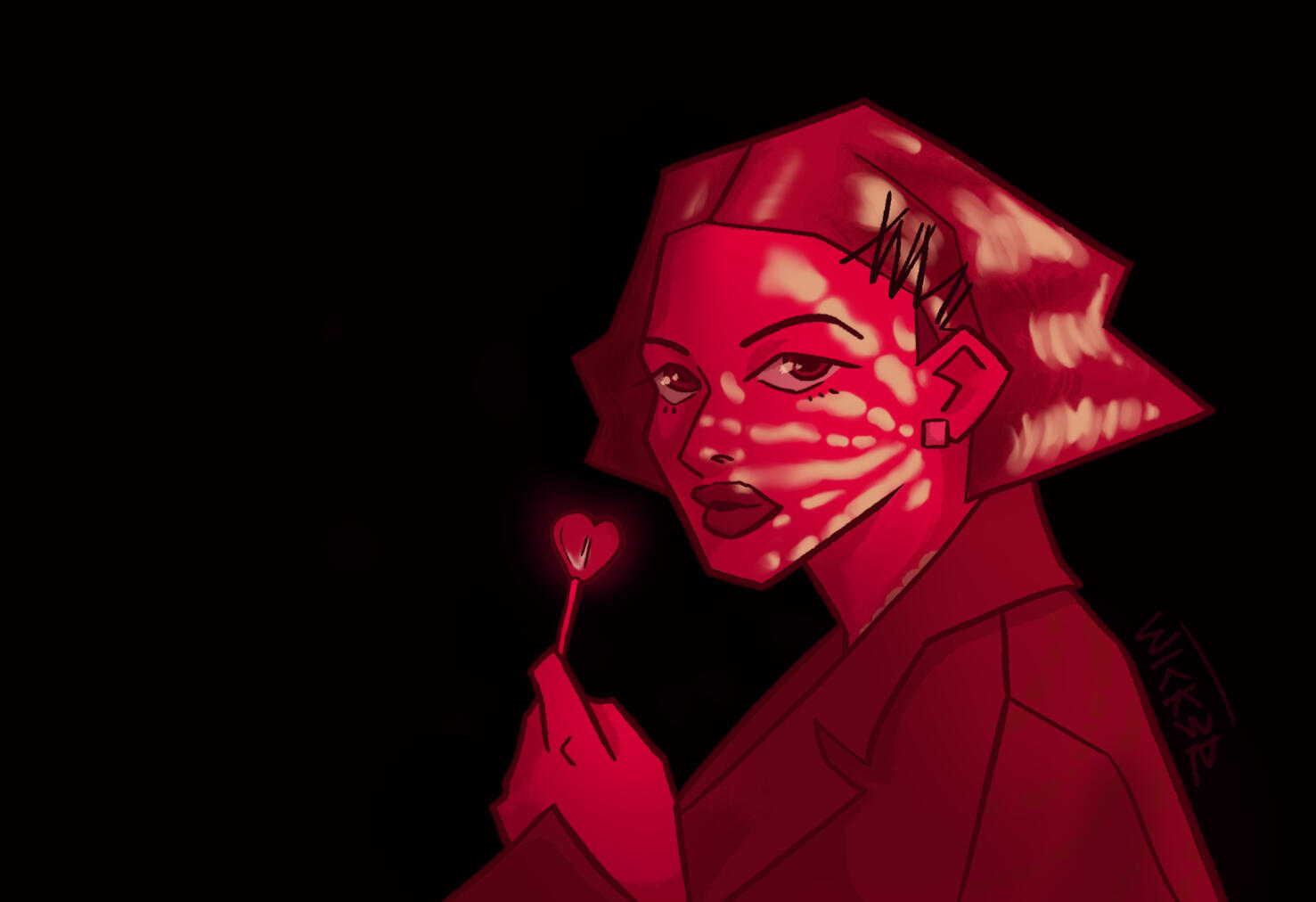 A screenshot redraw of the Jealousy music video by Pale Waves.